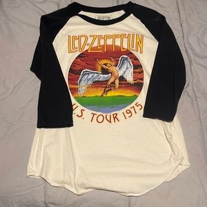 Les Zeppelin womens raglan, medium